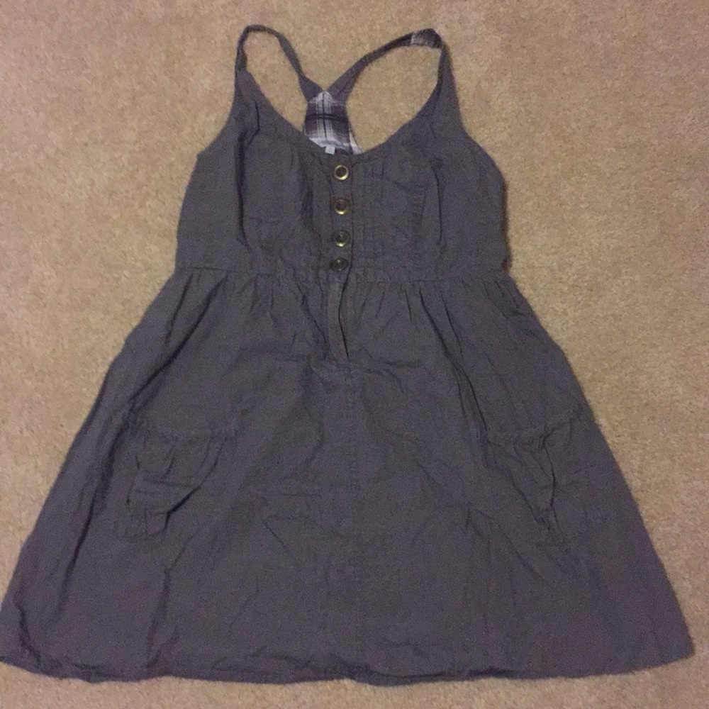 Gray short casual dress